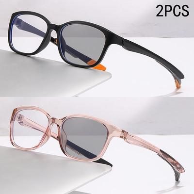 1/2PCS Auto Zoom Reading Glasses HD Blue Light Blocking Ultra Lightweight Adjustable 81299
