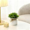 Artificial Plants In Hemisphere Pot Mini Potted Green Plants for Home Desk Decoration Indoor Outdoor Decor B2U3