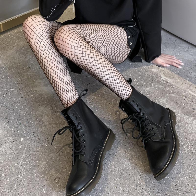 Black Slimming Mesh Fishing Net Tights – Breathable, Everyday Versatile Pantyhose for Dating