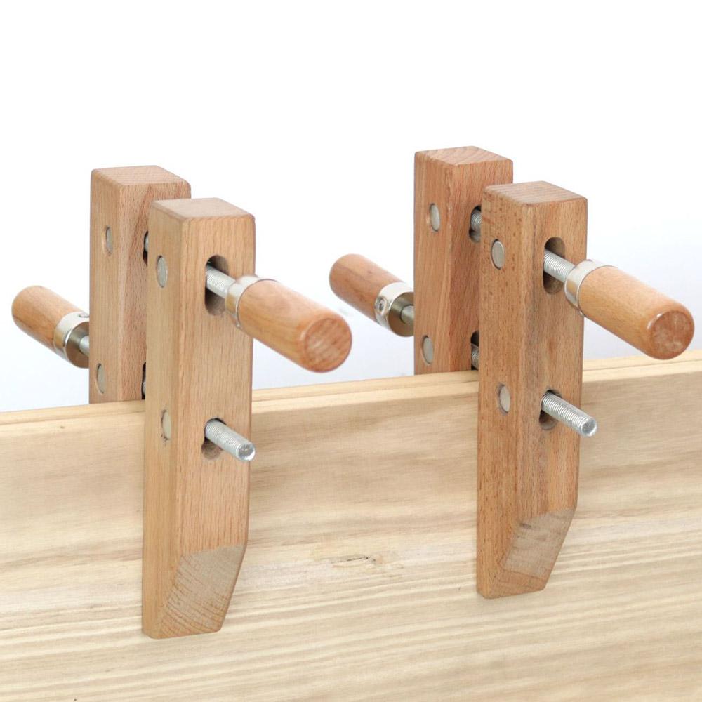 1Pc 8/10inch Wood Hand Screw Clamp Adjustable Handscrew Woodworking Parallel Clamp Tool