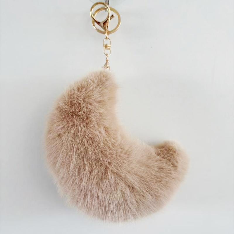 High-Quality 15Cm High-Quality Mink High-Quality Fur High-Quality Moon High-Quality Plush High-Quality Toy High-Quality Pendant High-Quality Bag