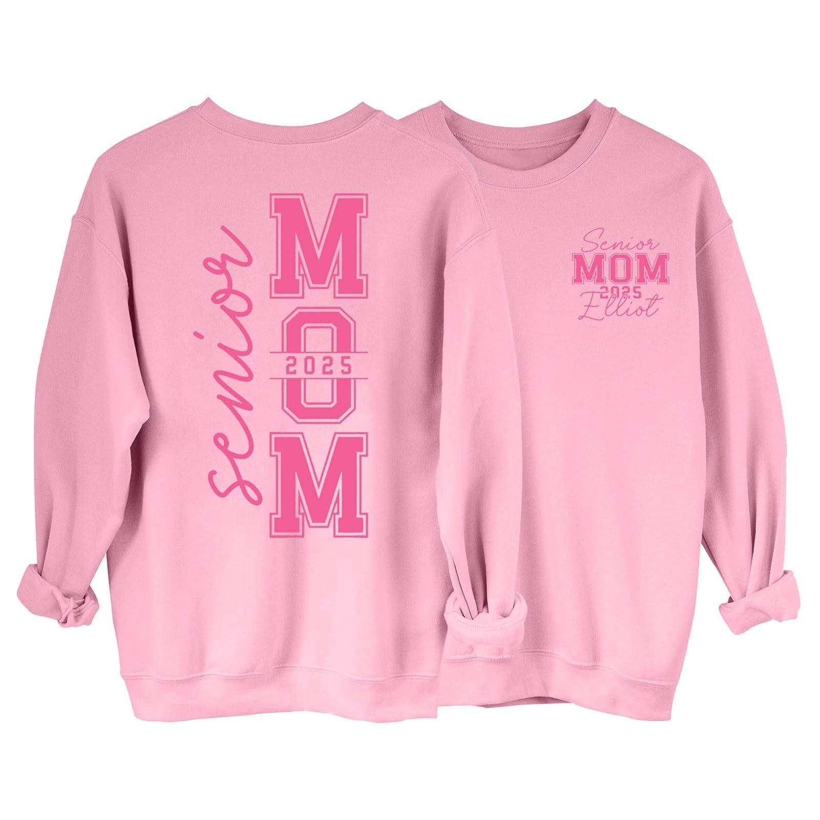 

Жіночі топи з круглим вирізом і принтом, бавовняні повсякденні модні пуловери з довгими рукавами, верхня блузка XL рожевий