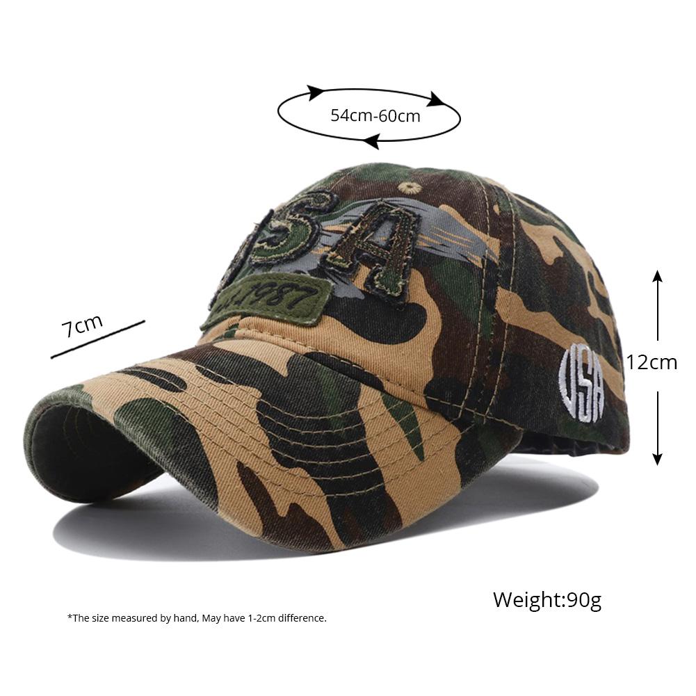 Papa Baumwollnaht Bestickt USA Kappe Baseball Camouflage Herren Hüte Mode Damen Verstellbar Hip Hop Urban Street Style Kappen Sommer Outdoor Sonne