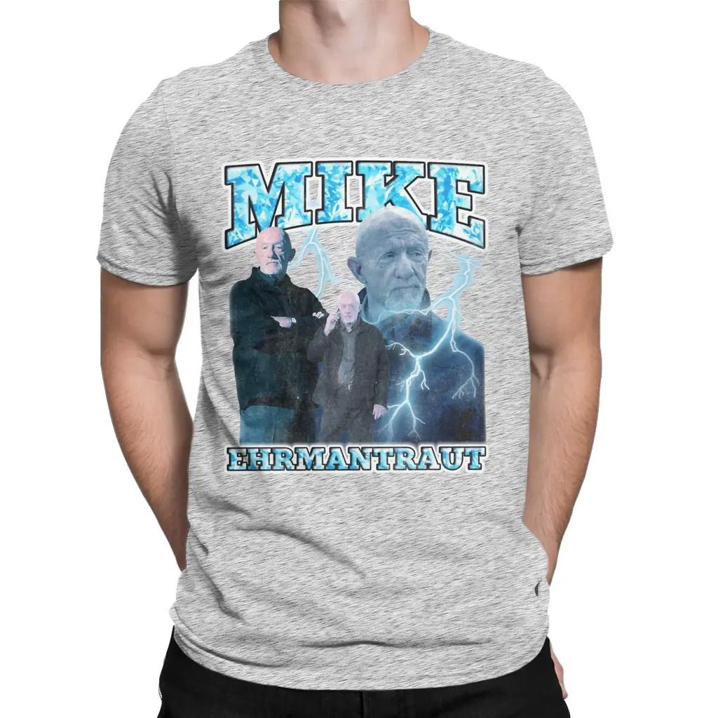 Vintage Mike Ehrmantraut Breaking Bad Vintage 90's Retro T-Shirts for Men Round Neck Cotton T Shirt Short Sleeve Tees Gift Tops