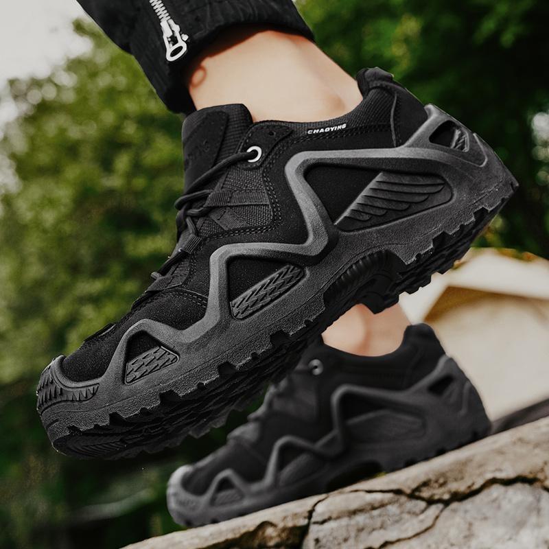 Fashion Men's Hiking Shoes Training Tactical Shoes Non-slip Wear-resistant Climbing Shoes for Men High-quality Sneakers Work Safety Shoe