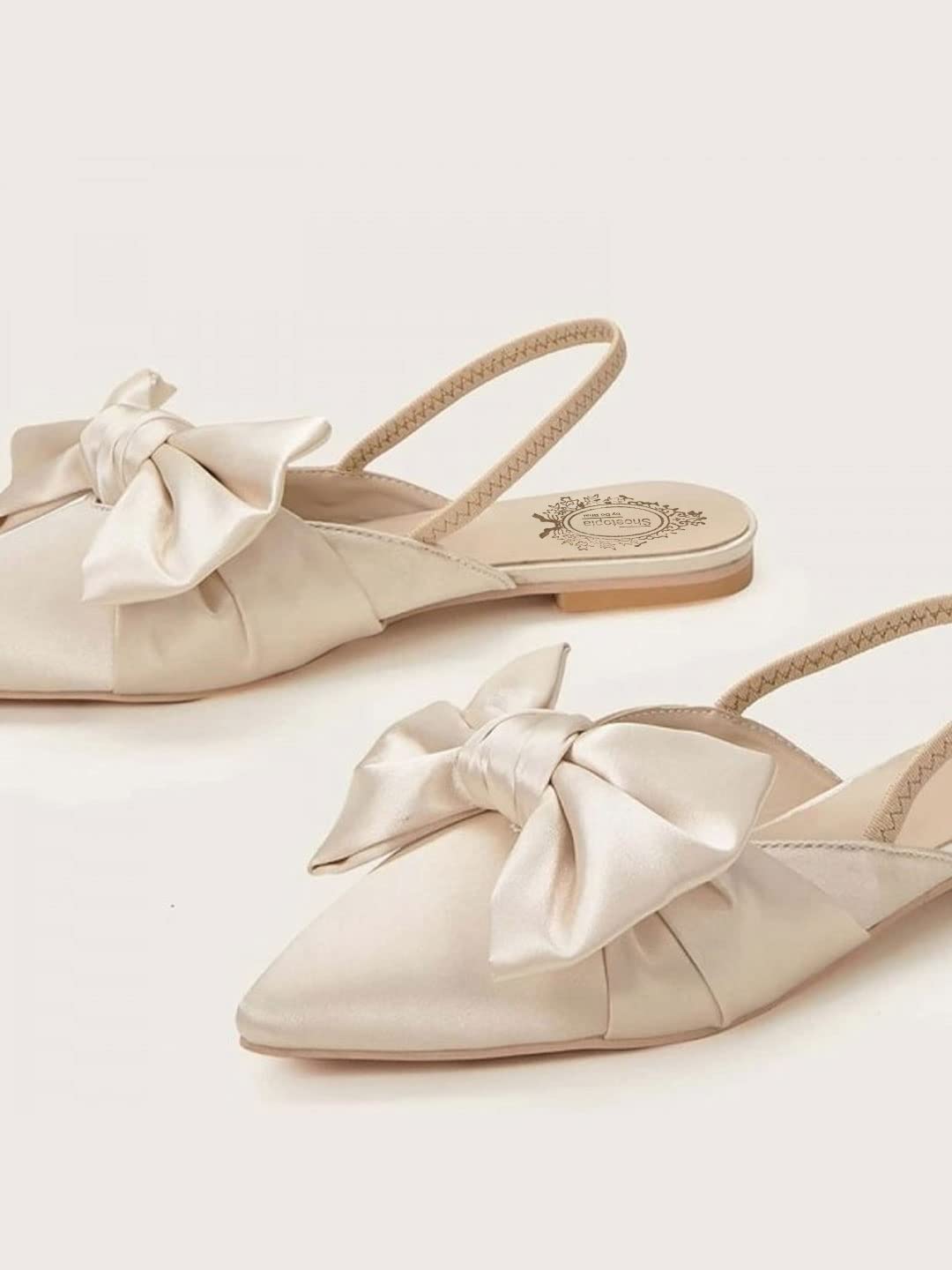 

Shoetopia Women & Girls Stylish Decor Bow Cream Fashion Sandal Mules-Eu36 3 UK кремовый