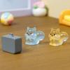 Micro-Landscape Simulation Glow-In-The-Dark Little Squirrel Diy Handmade Doll House Home Decoration Handicraft Small Ornaments