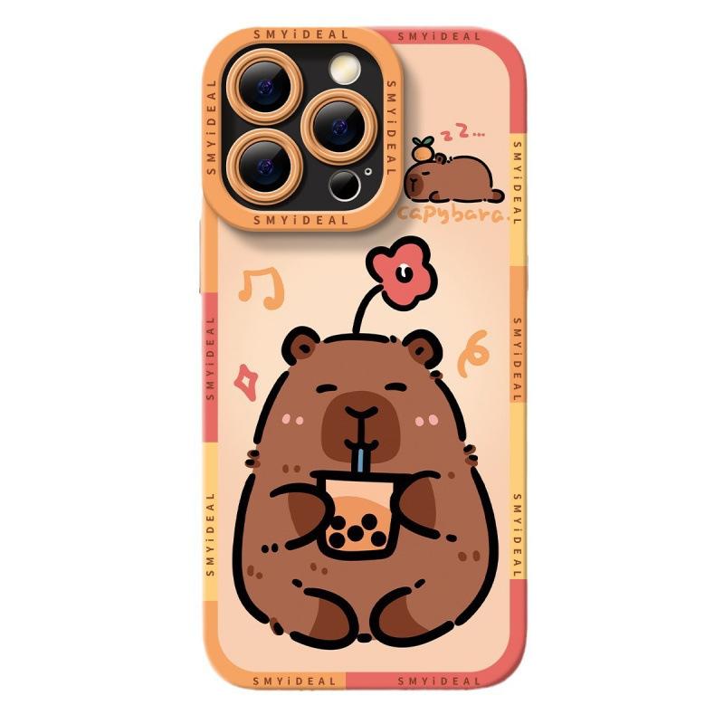 Capybara Suitable for Apple 16 Mobile Phone Case 14 Protective Case 13 Iphone11 Cartoon 15promax Anti-fall 12mini