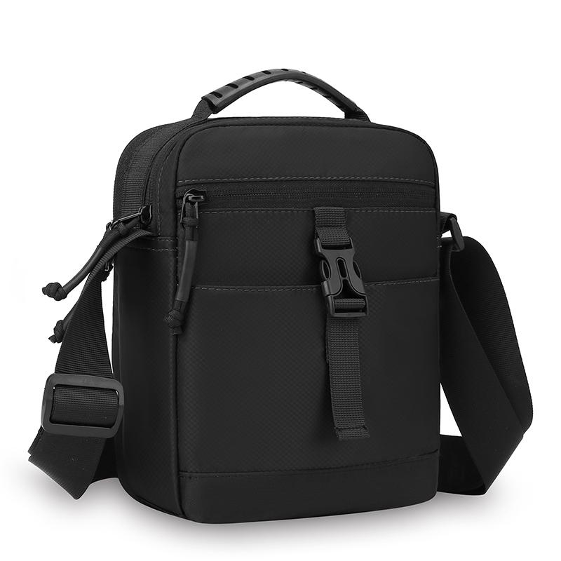 Messenger Sling Bags for Men Casual Oxford Small Zipper Crossbody Pouch Simple Mini Crossbody Phone Bag Male Side Shoulder Bag