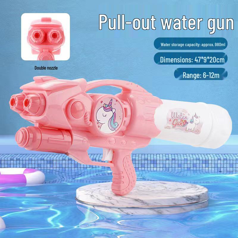 Gatling Large-Capacity Water Gun - Pull-Out Type for Men & Girls, Perfect for Rafting & Water Splashing Festivals