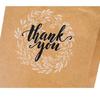 12pcs Kraft Paper Thank You Gift Bags with Handles 12pcs Wholesale Packaging for Bakery Party and Retail