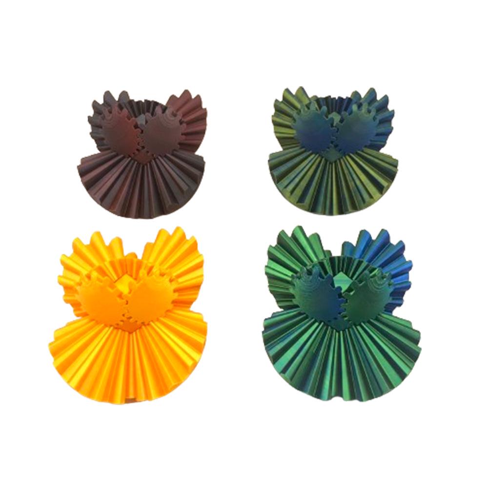 3D Printed Gear Spin Ball - Rotating Gear Ball Toy