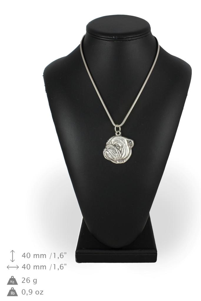 Bulldog, English Bulldog, British Bulldog III - Dog Necklace, Unique Jewellery for the Dog Fan, Unique Adder Pendant by Art-Dog Brand