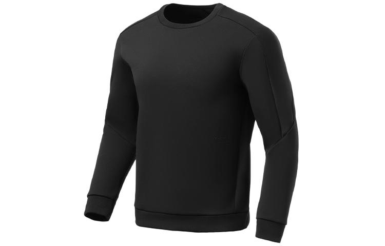 Li Ning Fitness Series Sweatshirts Men s Black Crew Neck Moderate Regular AWDS007-1 M