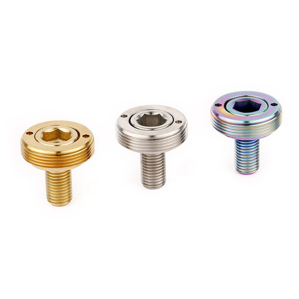 2Pcs 8mm Thread Screws Waterproof Sandproof Bicycles Crank Screws Inner Hexagon Threaded Screws Screw Lock Bike Bolts