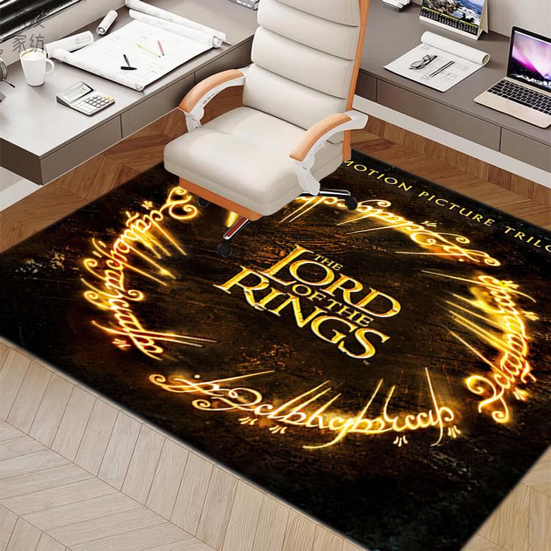 1PC Lord of the Rings Print Rug - home decoration Carpet For Living Room Bedroom Flooring Computer Chair Area Rug