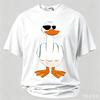 Ducks Disdain Graphic T Shirt for Unisex Funny Animal Print Tees Summer Streetwear Unisxe TShirts Round Neck Tops Short Sleeves
