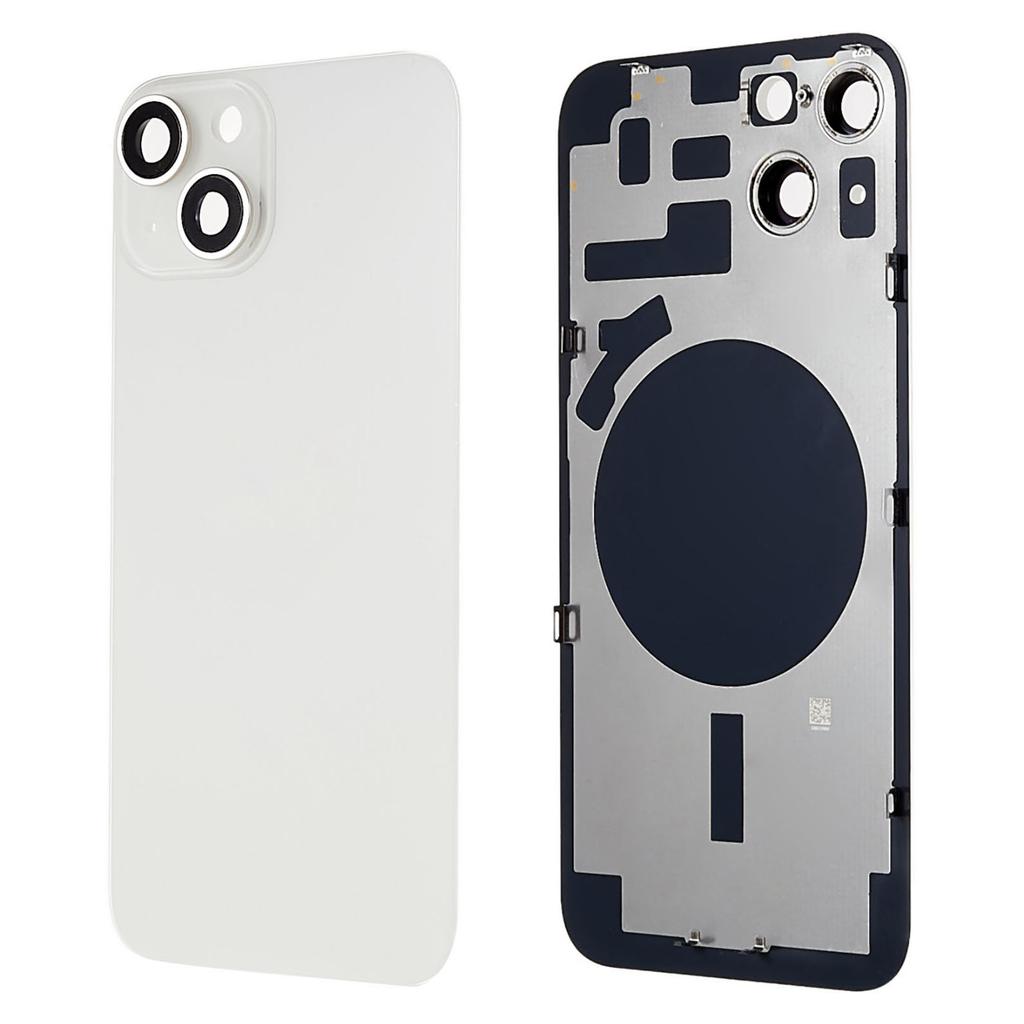 For iPhone 14 Battery Housing with Bracket+Camera Lens Cover+Magnetic Ring Replacement Part (without Logo)