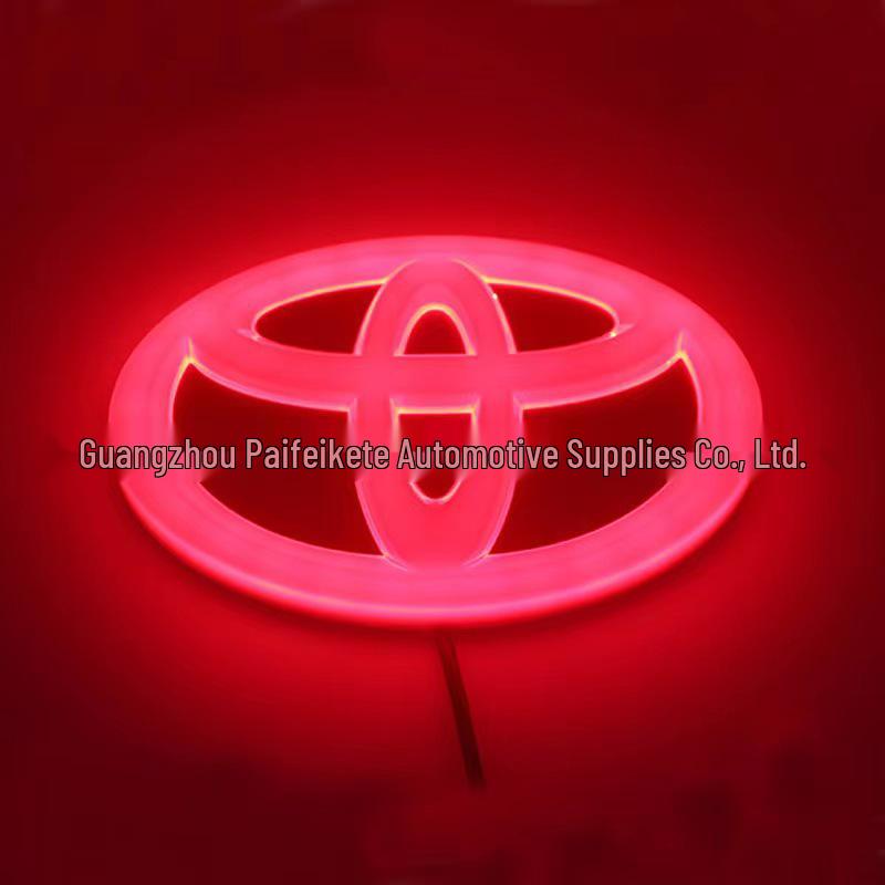 Toyota Car Emblem 4D LED Luminous Rear Light