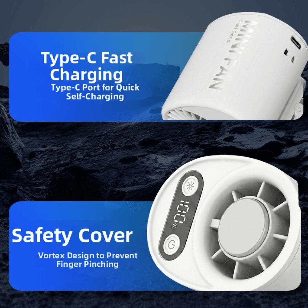 Quiet Clip On Eletric Fan Cooling Intelligent Mini Fan New USB Desk Fan  Travel Use