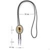 PU Bolo Tie Necktie Costume Adjustable for Birthday Dancing Anniversary Women Men