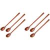 6 Pcs Wooden Mixing Spoons Kitchen Soup Serving Spoons Long Handle Cooking Spoons For Kitchen Stirring Serving Cooking-B61B