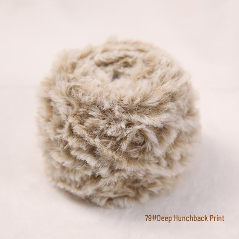 Gradient Dyed Faux Fur Hand-Spun Mink Velvet Yarn – Perfect for DIY Chunky Scarves and Hats