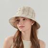 Summer Pleated Sun Hat Women's Big Brim Fisherman Hat Outdoor Travel Sun Hat