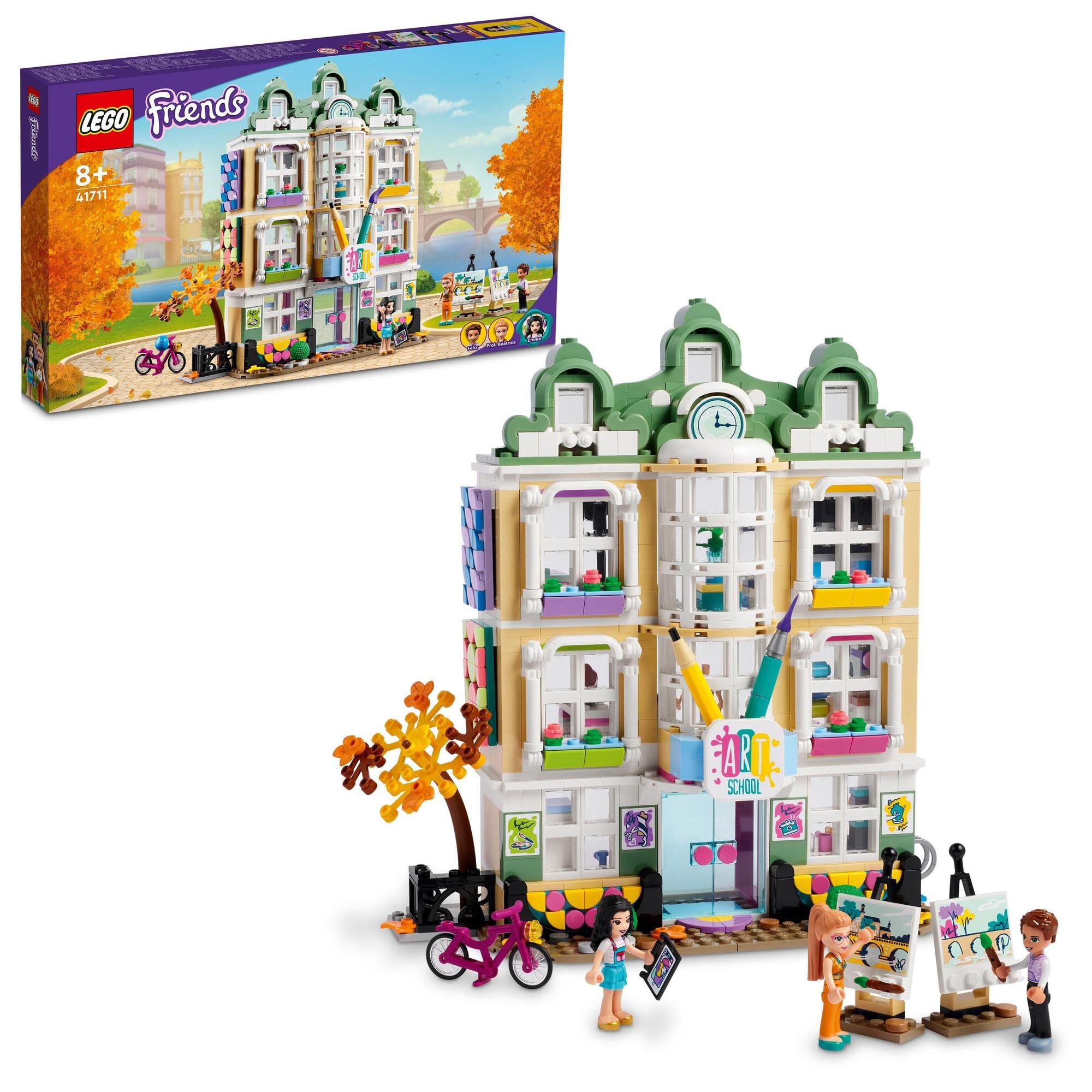LEGO Friends Школа искусств Эммы 41711 Игрушка, Строительные блоки, Подарок, Искусство, Живопись, Ролевая игра, Девочки, Возраст 8+