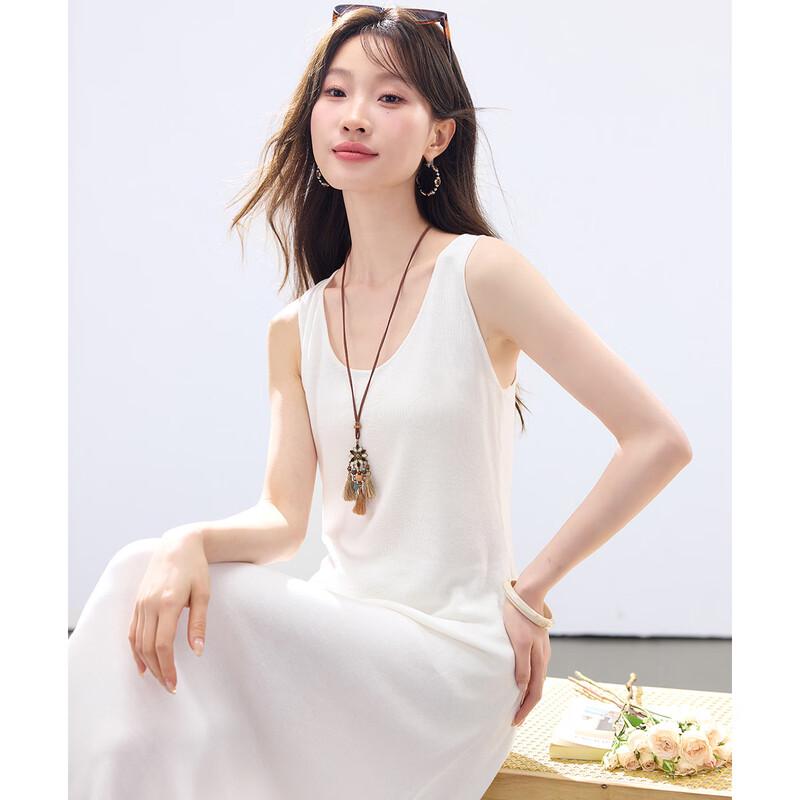 Sanpowa Women s Lyocell Tank Dress M