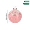 Girly Pink Christmas Ornaments: 8/10/12CM Plastic Ball, Vines, and Wreaths for Tree Decoration
