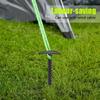 5pcs Nylon Outdoor Camping Trip Tent Peg Ground Nails Screw Nail Stakes (Black)