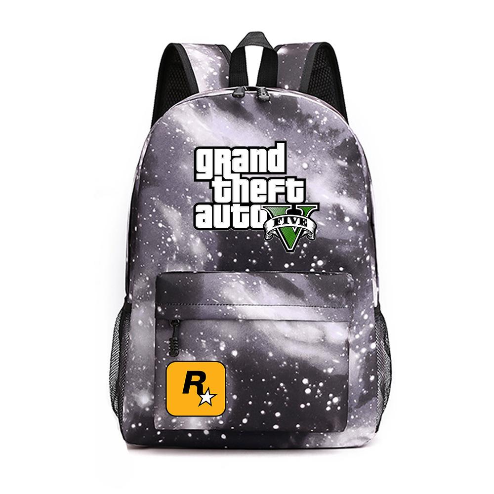 Anime Game Merchandise Grand Theft Auto Schooltas Oxford Stof Rugzak Student Rugzak
