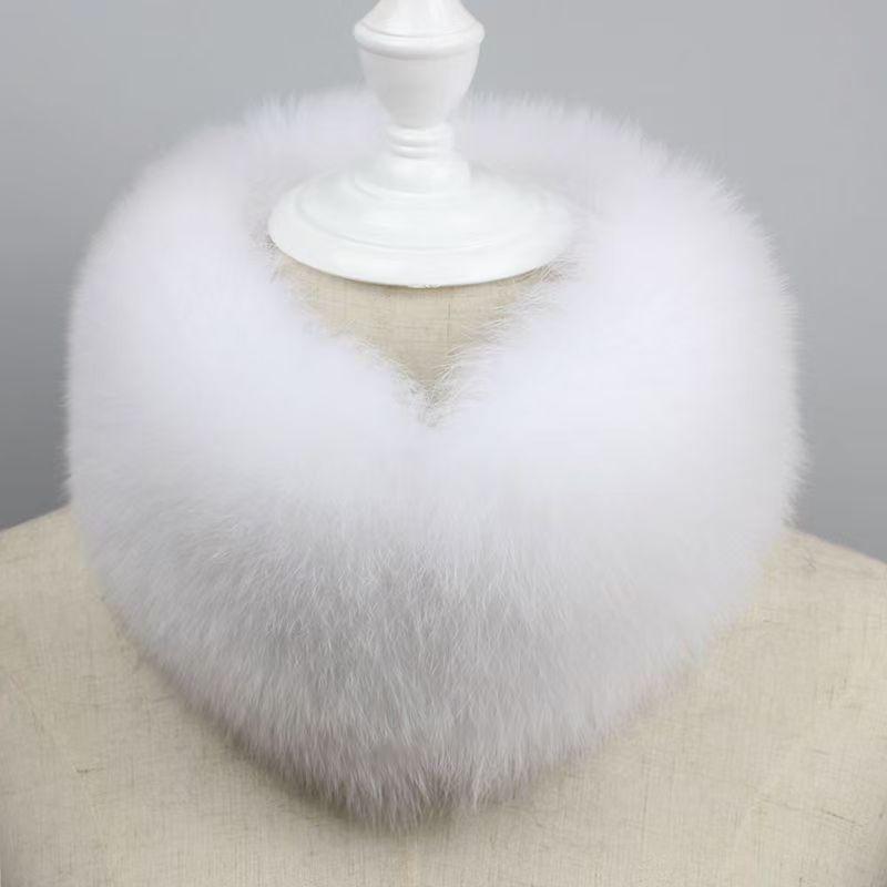 Korean Style Imitation Fox Fur Neck Warmer - Fashionable, Versatile, Magnetic Collar for Women