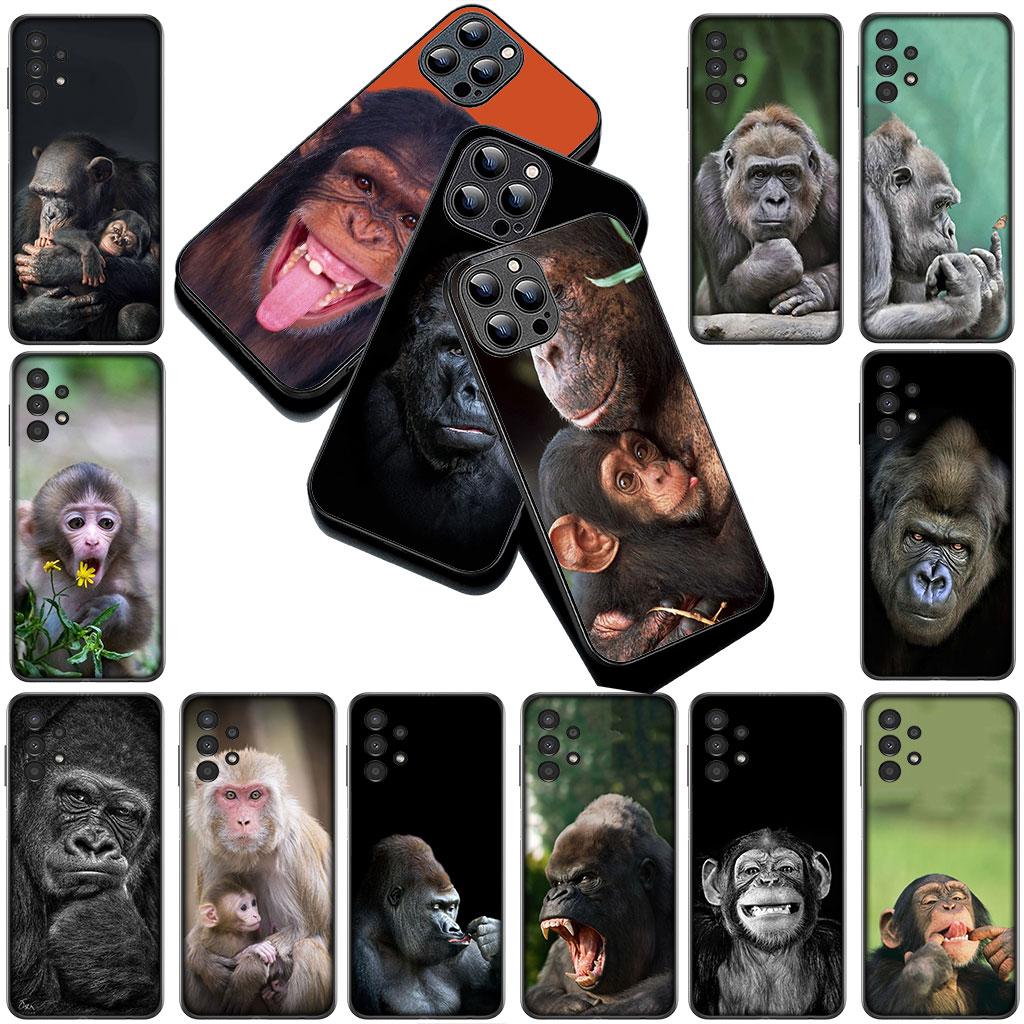 Casing Phone Cover for Samsung Galaxy S25 S24 S23 FE Ultra Plus S7 Edge S25+ S23+ A56 5G Case Monkey Gorilla Ape Baby Animal
