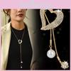 Elegant Heart Shaped Crystal Necklace With Pearl Accents In Stylish Designs For Women