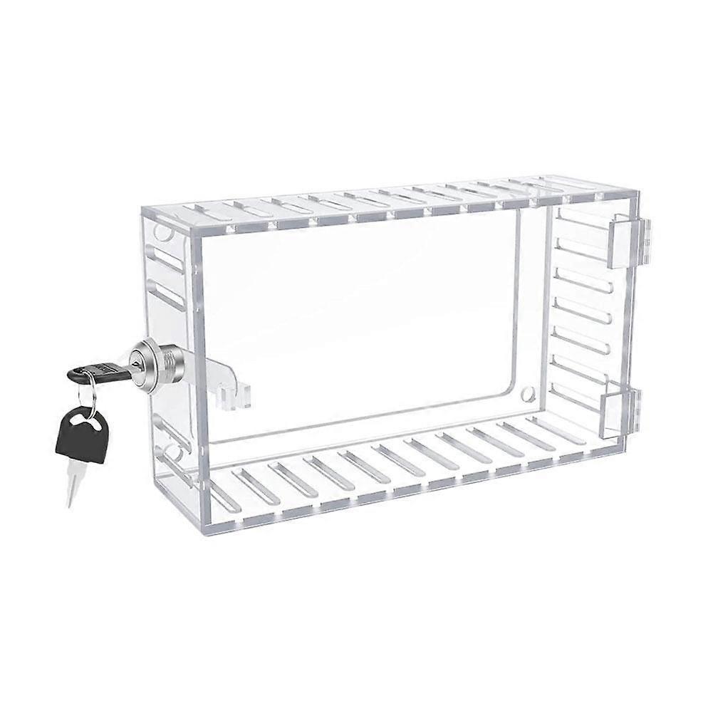 Wall Mounted Thermostat Lock Box Thermostat Clear Guard With Key