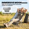 Camping Chair for Adults Heavy Duty Folding Camp Chair with Side Pocket and Carry Bag Light Grey