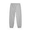 Li Ning Sports Trend Series Lace-Up Mid-Waist Solid Color Fleece Warm Knitted Sports Pants Men Bottoms Light-Gray AKLU617-3
