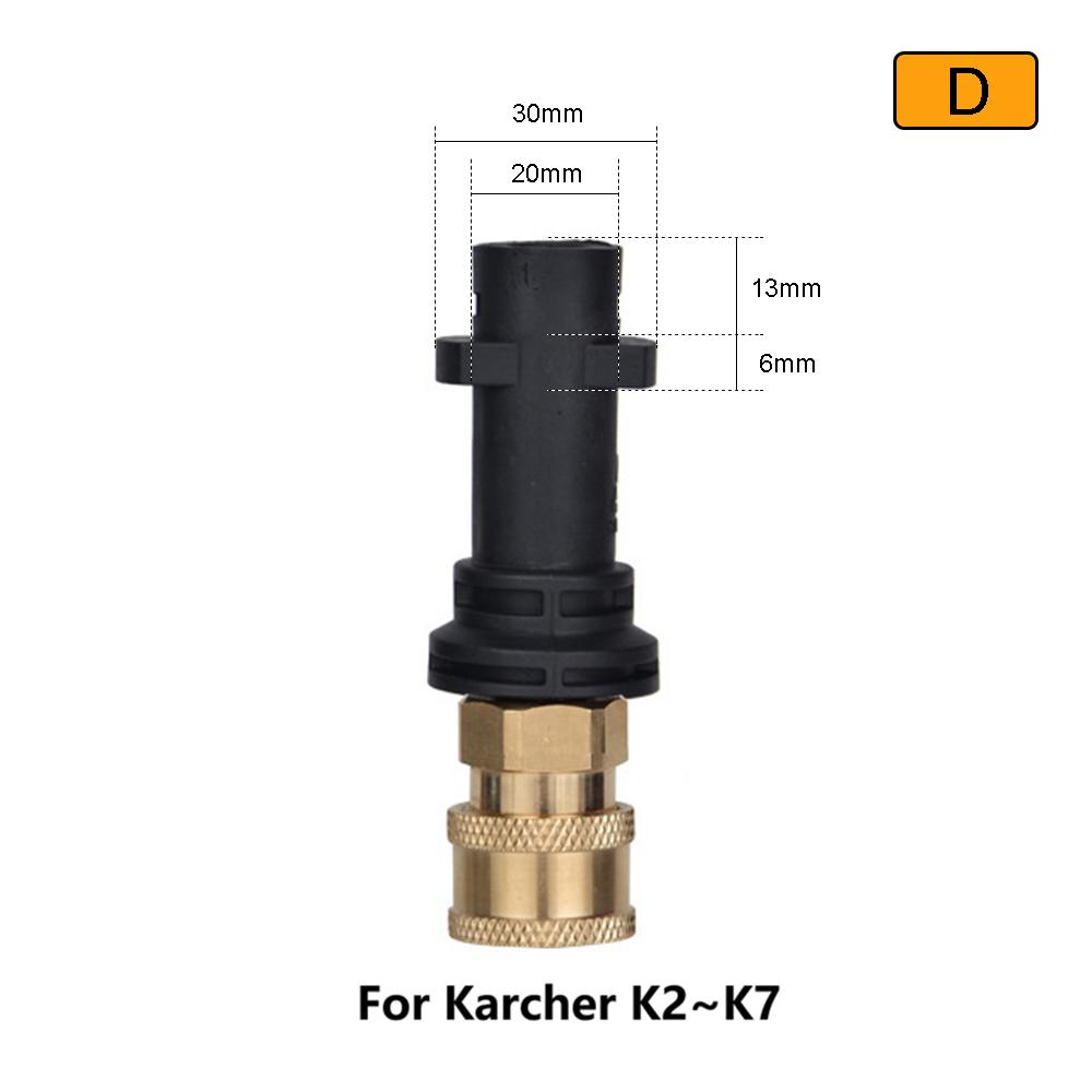 Pressure Washer Adaptor 1/4"Quick Release Connect to Water Gun for Karcher LAVOR Bosch Parkside Car Washing