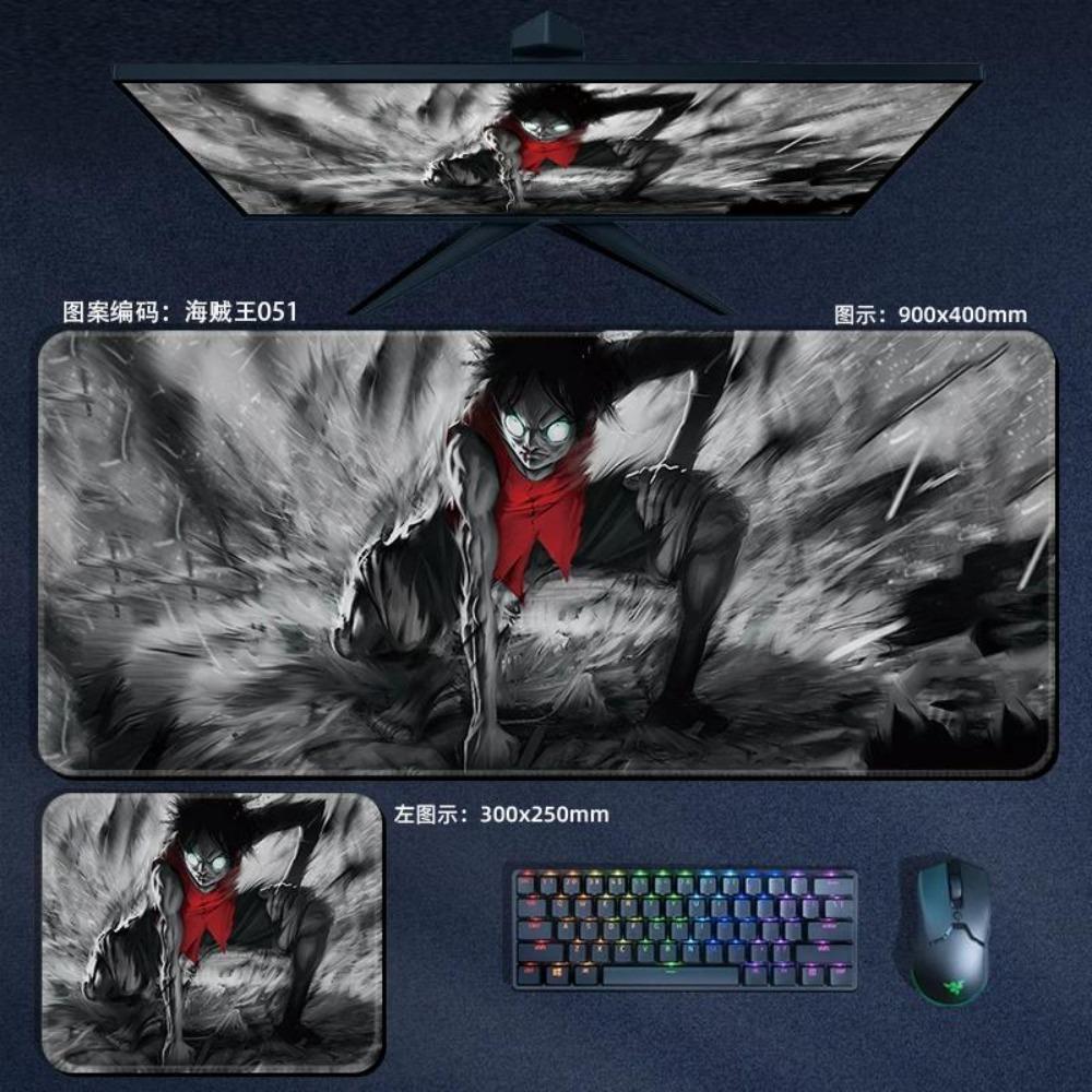 Nautical King Animation Periphery Cute ONE PIECE Leather Mouse Pad Boys Oversized Small E-sports Game Office Computer Keyboard Pad Notebook Table Mat