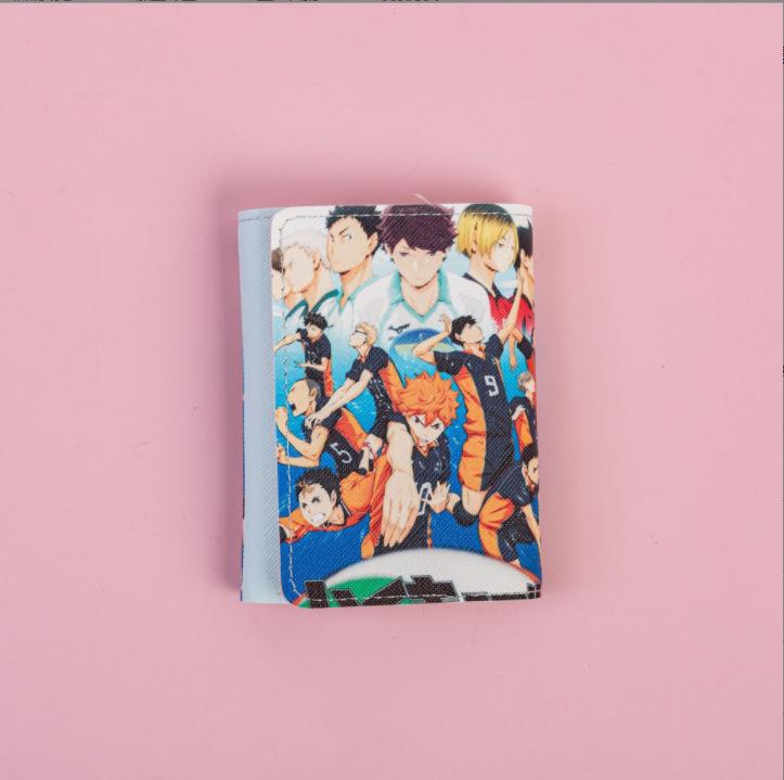 

2024 Милый аниме кошелек-картхолдер с множеством отделений для карт и монетницей для студентов и детей