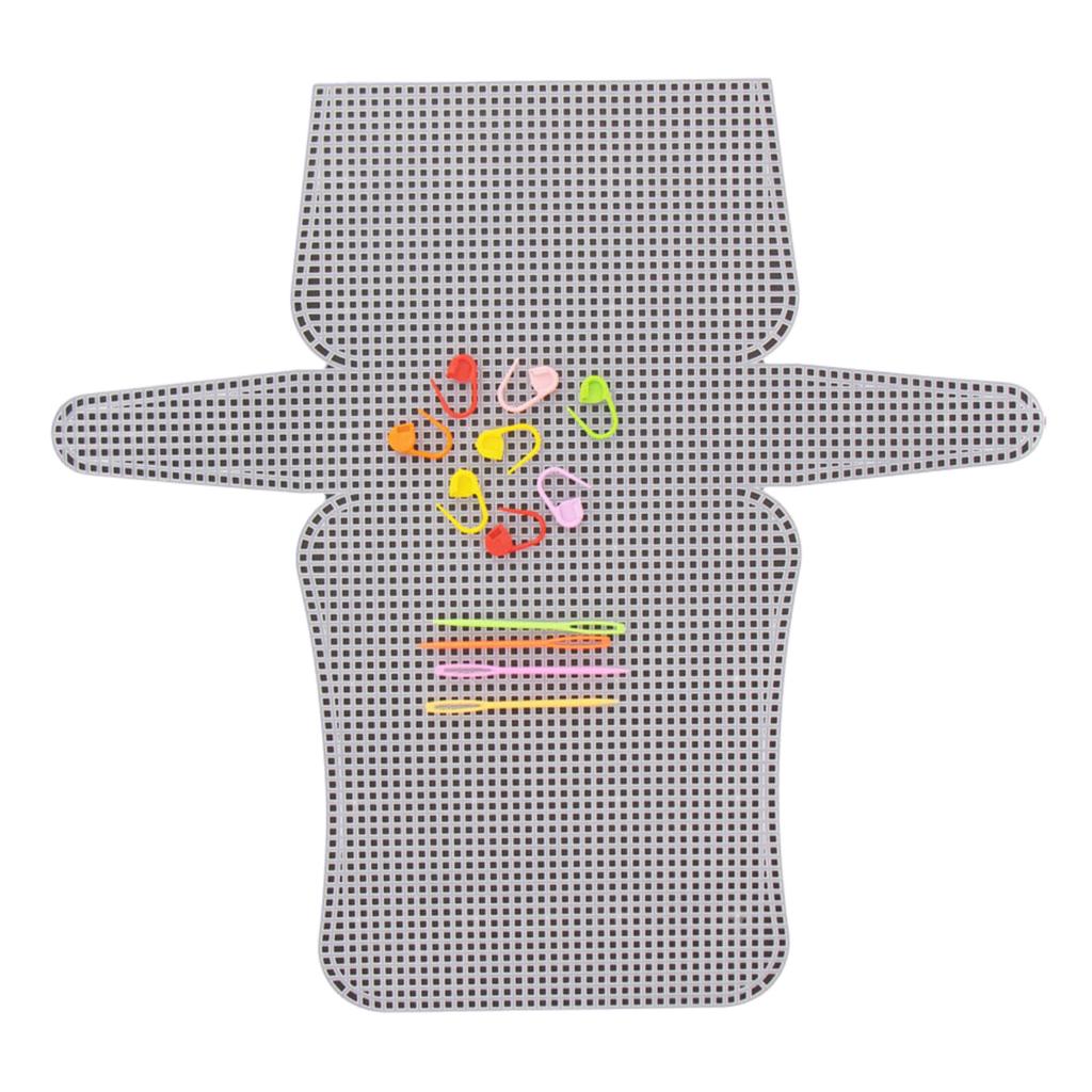 Multipurpose Acrylic Mesh Canvas Sheets Set for Embroidery and Knitting Crossbody Bag Purse Making Craft Accessories