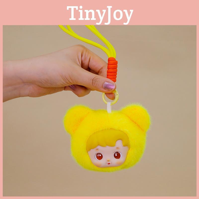 Cute Bear Doll Head Plush Keychain Toy Backpack Accessory Gift Birthday