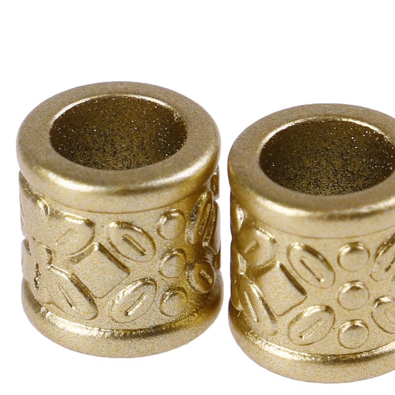 10 vnt./pakuotėje Dreadlock plaukų pynimo žiedai-karoliukai, Dreadlocks rankogalių spaustukai, Plaukų aksesuarai