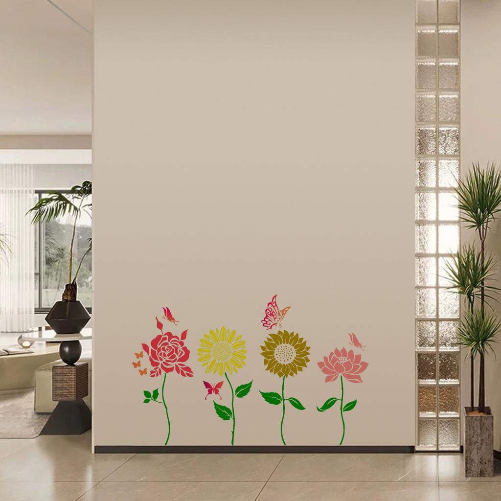 Flowers, Butterflies, Hollow Templates for Painting, Spray Painting, Spray Printing, and Missing Printing Boards, Diy, Horticultural Design Templates