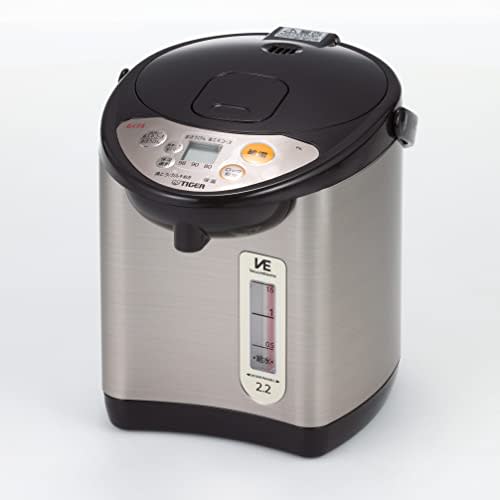 Tiger Thermos (TIGER) Electric Pot Steam Saving Energy Saving Timer VE Heat Retention Tokuko 2.2L Brown PIL-A220-T