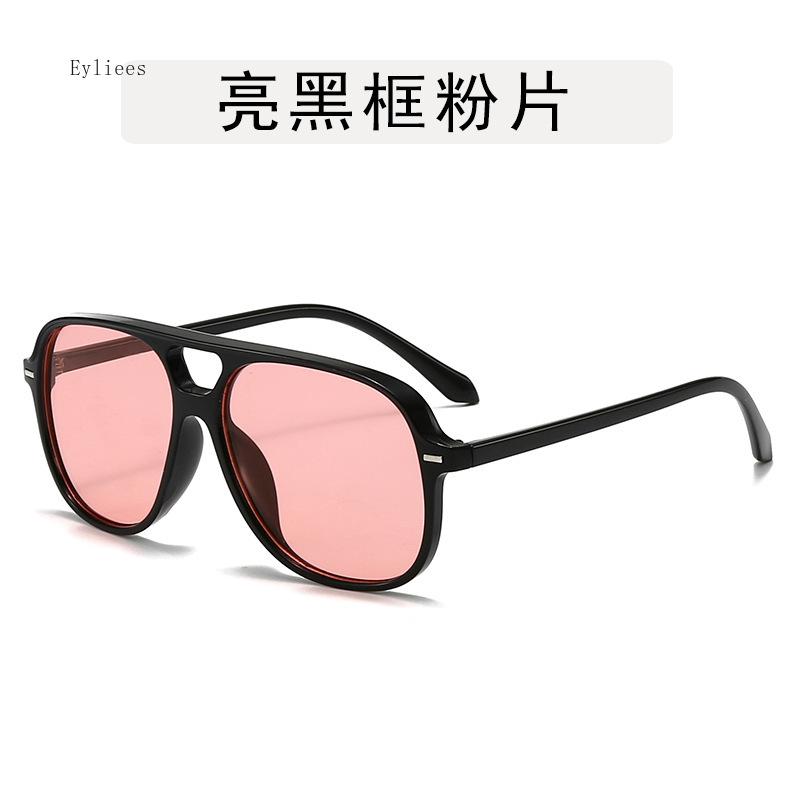 Fashion Double Bridges Cat Eye Sunglasses Women Retro Leopard Gradient Shades UV400 Men Trending Sun Glasses Gafas De Sol