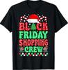 Black Christmas Friday Shopping Crew Family Matching Xmas T-Shirt