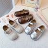 Children's leather shoes, new spring models, loafers, shallow princess shoes, fashionable single shoes, toddler shoes, white shoes, trendy